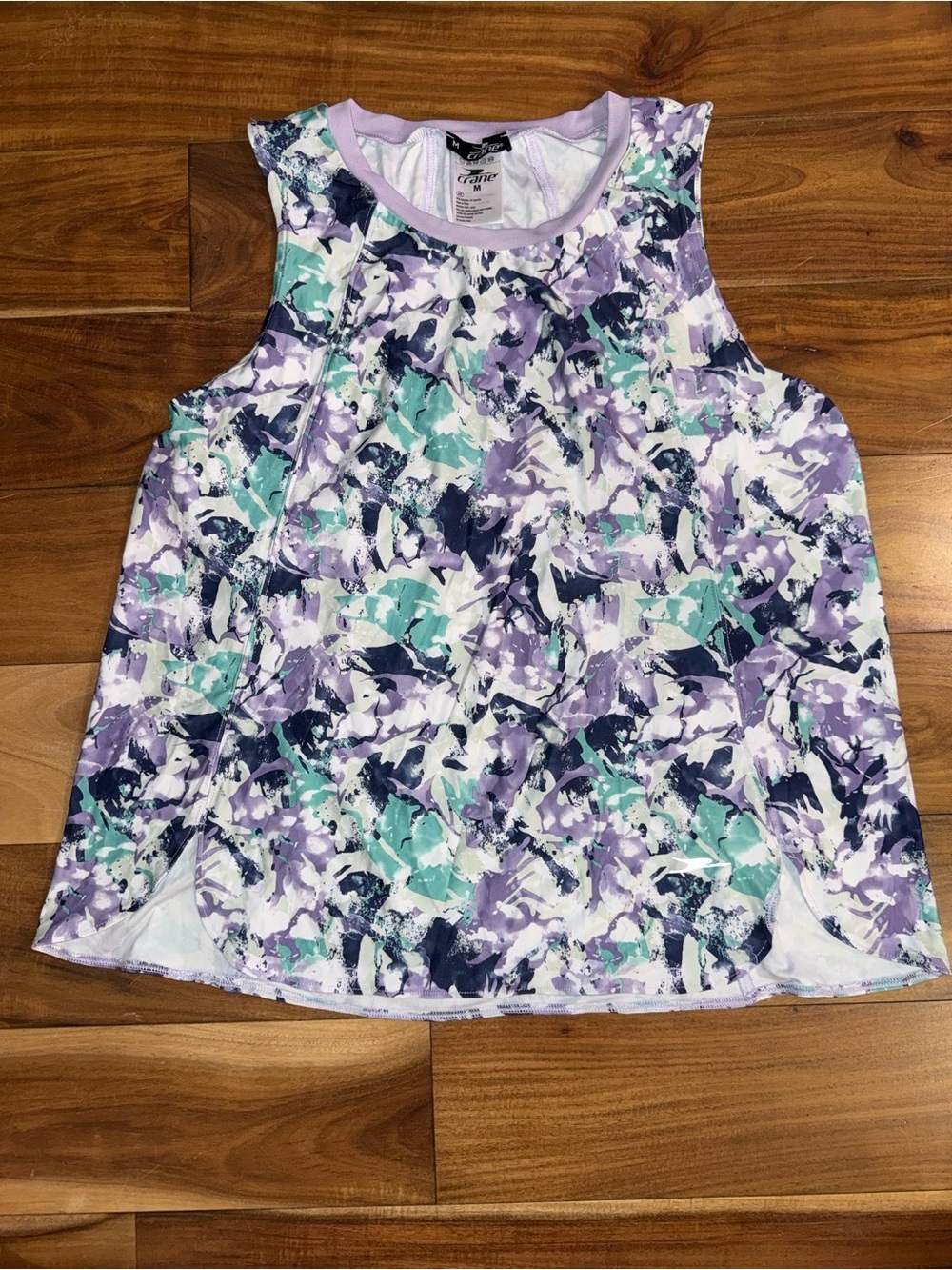 NWOT Sleeveless Floral Splash Tank Top